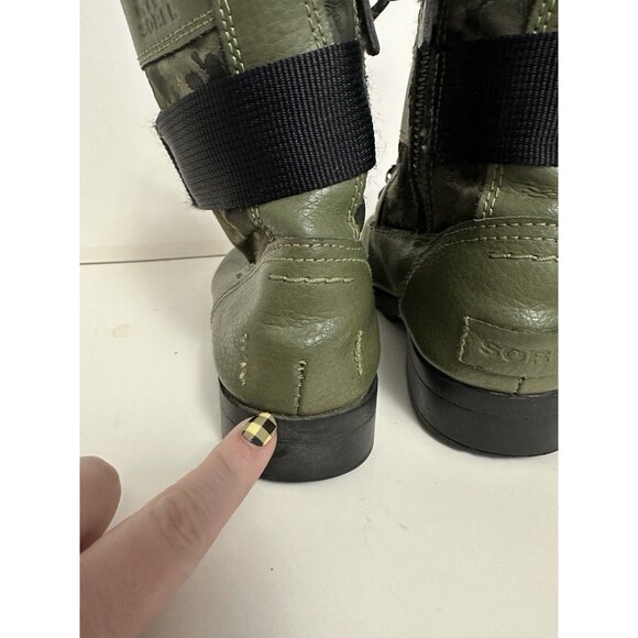 Sorel Youth Size 3 Emelie Conquest Combat Moto Boots - Picture 5 of 12